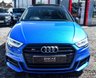 USED 2018 18 AUDI S3 2.0 S3 SPORTBACK TFSI QUATTRO BLACK EDITION 5d 306 BHP ARA BLUE+BLACK EDITION+F&R SENSORS