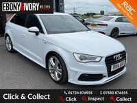USED 2014 14 AUDI A3 2.0 TDI S LINE 5d 148 BHP FANTASTIC EXAMPLE + SERVICE HISTORY + 1 YEAR MOT + JUST HAD FULL SERVICE