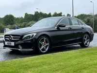 USED 2018 18 MERCEDES-BENZ C-CLASS 2.1 C 220 D AMG LINE 4d 170 BHP Sat Nav Leather AMG Alloys