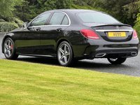 USED 2018 18 MERCEDES-BENZ C-CLASS 2.1 C 220 D AMG LINE 4d 170 BHP Sat Nav Leather AMG Alloys