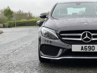 USED 2018 18 MERCEDES-BENZ C-CLASS 2.1 C 220 D AMG LINE 4d 170 BHP Sat Nav Leather AMG Alloys