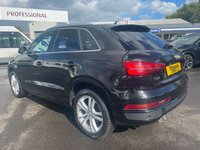 USED 2015 65 AUDI Q3 2.0 TDI S LINE 5d 148 BHP ONLY 2 OWNERS FROM NEW FINISHED IN MYTHOS BLCK METALLIC+MEGA SPEC+SATELLITE NAVIGATION+PARK ASSIST+AIR CONDITIONING+READY TO DRIVE AWAY+FINANCE AND EXTENDED WARRANTY AVAILABLE ON THIS USED VEHICLE!!!!