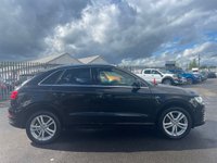 USED 2015 65 AUDI Q3 2.0 TDI S LINE 5d 148 BHP ONLY 2 OWNERS FROM NEW FINISHED IN MYTHOS BLCK METALLIC+MEGA SPEC+SATELLITE NAVIGATION+PARK ASSIST+AIR CONDITIONING+READY TO DRIVE AWAY+FINANCE AND EXTENDED WARRANTY AVAILABLE ON THIS USED VEHICLE!!!!