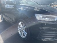 USED 2015 65 AUDI Q3 2.0 TDI S LINE 5d 148 BHP ONLY 2 OWNERS FROM NEW FINISHED IN MYTHOS BLCK METALLIC+MEGA SPEC+SATELLITE NAVIGATION+PARK ASSIST+AIR CONDITIONING+READY TO DRIVE AWAY+FINANCE AND EXTENDED WARRANTY AVAILABLE ON THIS USED VEHICLE!!!!