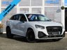 USED 2021 21 AUDI Q2 1.5 TFSI S LINE BLACK EDITION 5d 148 BHP Finished in GLACIER WHITE MET with contrasting SPORTS Alcantara TRIM. This Audi Q2 is designed to give you the feel-good factor of an Audi A3, but with a higher driving position and the extra feeling of security that comes with it. The balance of Manufacturers warranty will give you that extra peace of mind. Features include Sat Nav, Park Sensors, DAB, B/Tooth and much more.