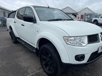 USED 2014 14 MITSUBISHI L200 2.5 DI-D 4X4 BARBARIAN BLACK LB DCB 175 BHP NO VAT+BIG SPEC+FULL LEATHER+REAR SINGLE HOOP ROLL BAR+NO VAT+ALLOY WHEELS+AIR CONDITIONING+NO VAT+SERVICE HISTORY+1 FULL YEARS MOT PRIOR TO COLLECTION+NO VAT+FINANCE AND EXTENDED WARRANTY AVAILABLE ON THIS USED VEHICLE!!!!!!