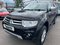 USED 2014 14 MITSUBISHI L200 2.5 DI-D 4X4 BARBARIAN LB DCB 175 BHP NO VAT+ONLY 2 FORMER KEEPERS FROM NEW+REAR TRUCK MAN TOP+LOAD LINER+FULL LEATHER+NO VAT+READY TO DRIVE AWAY TODAY+NO VAT+FINANCE AND EXTENDED WARRANTY AVAILABLE ON THIS USED VEHICLE!!!!