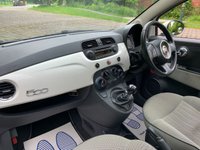 USED 2013 13 FIAT 500 1.2 LOUNGE 3d 69 BHP LOW MILEAGE - ONLY &pound;30.00 12 MONTHS TAX - PANORAMIC GLASS ROOF - 16 INCH GLOSS BLACK ALLOYS - 2 FORMER KEEPERS - LOW INSURANCE GROUP - IDEAL 1SR CAR