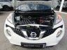 USED 2014 64 NISSAN JUKE 1.6 TEKNA CVT Finished in PEARL WHITE with contrasting EBONY HEATED LEATHER trim. The Nissan Juke first appeared in 2010 and has remained a favourite with its eye catching looks. Ideal Mid Sized family car. Features include Sat Nav, Heated Leather, 360 View Camera, DAB, 17" Alloys and much more. Dealer serviced at 11920 miles. Then at 25415 miles, 34551 miles, 52481 miles and on arrival at 65556 miles.