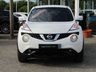 USED 2014 64 NISSAN JUKE 1.6 TEKNA CVT Finished in PEARL WHITE with contrasting EBONY HEATED LEATHER trim. The Nissan Juke first appeared in 2010 and has remained a favourite with its eye catching looks. Ideal Mid Sized family car. Features include Sat Nav, Heated Leather, 360 View Camera, DAB, 17" Alloys and much more. Dealer serviced at 11920 miles. Then at 25415 miles, 34551 miles, 52481 miles and on arrival at 65556 miles.