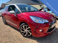 USED 2015 15 CITROEN DS3 1.6 E-HDI DSTYLE PLUS 3d 90 BHP Stunning Low Mileage DS3 with White on top of Cherry Red