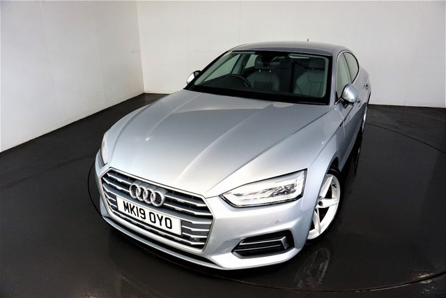 2019 19 Audi A5 2.0 SPORTBACK TFSI SPORT 5d-1 OWNER FROM NEW-HEATED LIGHT GREY LEATHER-BLUETOOTH-CRUISE CONTROL-SATNAV-PARKING SENSORS-DAB RADIO-CLIMATE CONTROL