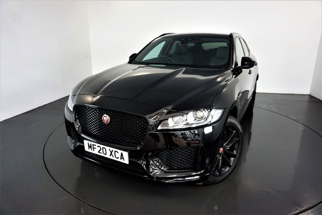 2020 20 Jaguar F-Pace 2.0 CHEQUERED FLAG AWD 5d-1 OWNER FROM NEW-LOW MILEAGE-POWER TAILGATE-MERIDIAN SOUND-BLUETOOTH-CRUISE CONTROL-SATNAV-REVERSE CAMERA-HEATED STEERING WHEEL-BLACK LEATHER-CLIMATE CONTROL-RECENTLY SERVICED AT JAGUAR