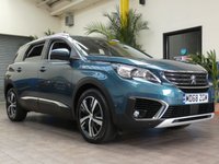 USED 2018 68 PEUGEOT 5008 1.5 BLUEHDI S/S ALLURE 5d 129 BHP FREE 12 MONTHS GOLD WARRANTY . Just serviced, MOT'd  AND AA INSPECTED. 7 SEATS SAT NAV PART LEATHER