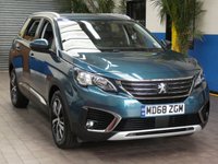 USED 2018 68 PEUGEOT 5008 1.5 BLUEHDI S/S ALLURE 5d 129 BHP FREE 12 MONTHS GOLD WARRANTY . Just serviced, MOT'd  AND AA INSPECTED. 7 SEATS SAT NAV PART LEATHER