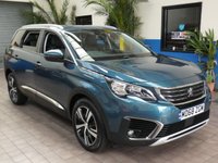 USED 2018 68 PEUGEOT 5008 1.5 BLUEHDI S/S ALLURE 5d 129 BHP FREE 12 MONTHS GOLD WARRANTY . Just serviced, MOT'd  AND AA INSPECTED. 7 SEATS SAT NAV PART LEATHER