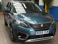 USED 2018 68 PEUGEOT 5008 1.5 BLUEHDI S/S ALLURE 5d 129 BHP FREE 12 MONTHS GOLD WARRANTY . Just serviced, MOT'd  AND AA INSPECTED. 7 SEATS SAT NAV PART LEATHER