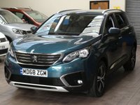 USED 2018 68 PEUGEOT 5008 1.5 BLUEHDI S/S ALLURE 5d 129 BHP FREE 12 MONTHS GOLD WARRANTY . Just serviced, MOT'd  AND AA INSPECTED. 7 SEATS SAT NAV PART LEATHER