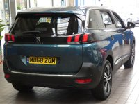 USED 2018 68 PEUGEOT 5008 1.5 BLUEHDI S/S ALLURE 5d 129 BHP FREE 12 MONTHS GOLD WARRANTY . Just serviced, MOT'd  AND AA INSPECTED. 7 SEATS SAT NAV PART LEATHER