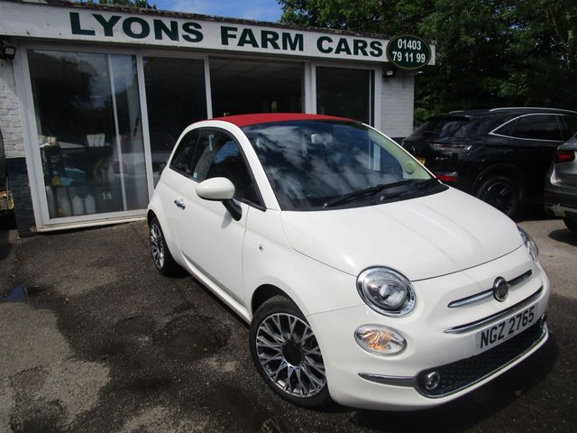 2019 Fiat 500c 1.2 CONVERTIBLE LOUNGE DUALOGIC 2d 69 BHP NEW SHAPE AUTOMATIC *FULL LEATHER + 7