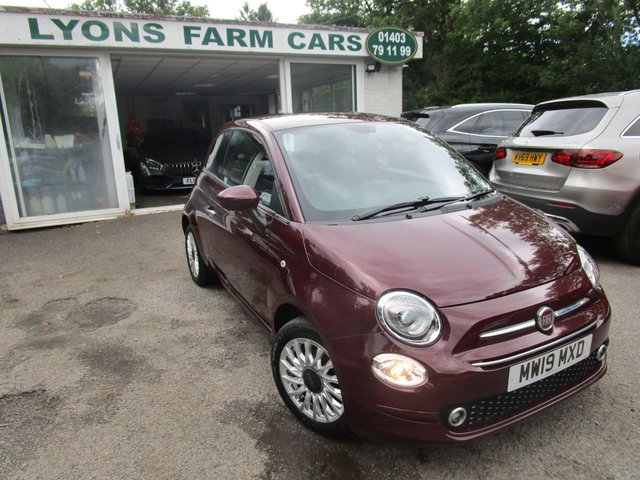 2019 19 Fiat 500 1.2 LOUNGE 3d 69 BHP NEW SHAPE