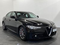 USED 2017 17 ALFA ROMEO GIULIA 2.0 TB SUPER 4d 198 BHP Spectacular Alfa Romeo Giulia 2.0 TB Super, Gloss black, black / red Leather inserts interior, in stock and ready for FREE UK DELIVERY