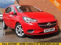 USED 2017 17 VAUXHALL CORSA 1.4 SRI ECOFLEX 5d 74 BHP FULL SERVICE HISTORY - &pound;30 TAX - DAB DIGITAL RADIO