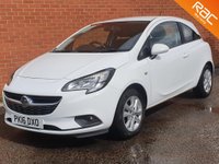 USED 2016 16 VAUXHALL CORSA 1.4 DESIGN ECOFLEX 3d 74 BHP LOW MILES - BLUETOOTH - &pound;30 TAX