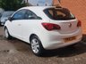 USED 2016 16 VAUXHALL CORSA 1.4 DESIGN ECOFLEX 3d 74 BHP LOW MILES - BLUETOOTH - &pound;30 TAX