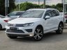USED 2016 16 VOLKSWAGEN TOUAREG 3.0 V6 R-LINE TDI BLUEMOTION TECHNOLOGY 5d 259 BHP Finished in PURE WHITE with contrasting HEATED EBONY LEATHER TRIM. This is a luxurious family car that is as good off road as it is on. It is spacious, comfortable and great to drive. No surprise when you consider how closely related it is to the Porsche Cayenne. Features include Sat Nav, Pan Roof, B/Tooth, Park sensors, Heated Leather, DAB, 20" Alloys, Heated steering wheel and much more. Dealer Serviced at 12775 miles, 19520 miles, 28709 miles, 34421 miles and at 44431 miles on 25/1/2022.