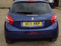 USED 2015 15 PEUGEOT 208 1.2 ALLURE 5d 82 BHP 29068 miles f,s,h
