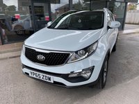 USED 2015 65 KIA SPORTAGE 1.6 2 ISG 5d 133 BHP GENUINE LOW MILES, 2 KEYS SUPPLIED, FULL SERVICE HISTORY, GLASS PAN ROOF, DIAMOND CUT ALLOYS