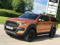 USED 2017 17 FORD RANGER 3.2 WILDTRAK 4X4 DCB TDCI 4d 197 BHP ** NO VAT * CANOPY + SAT NAV
