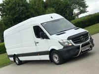 USED 2014 64 MERCEDES-BENZ SPRINTER 2.1 313 CDI LWB 129 BHP BULL BARS+PARKING SENSORS , NO VAT