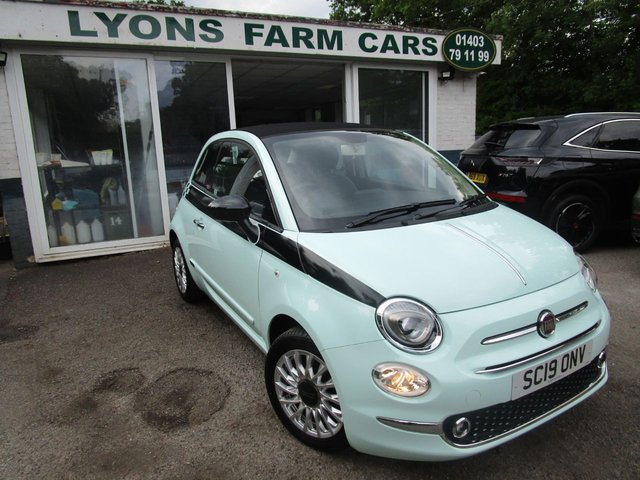 2019 19 Fiat 500c 1.2 CONVERTIBLE LOUNGE 2d 69 BHP NEW SHAPE *LONDON EDITION*