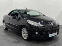 USED 2011 11 PEUGEOT 207 1.6 HDI CC GT 2d 112 BHP Super Low Mileage 25490 1 lady owner , Oynx black , Striking Convertible in stock and ready for FREE UK DELIVERY
