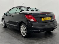 USED 2011 11 PEUGEOT 207 1.6 HDI CC GT 2d 112 BHP Super Low Mileage 25490 1 lady owner , Oynx black , Striking Convertible in stock and ready for FREE UK DELIVERY