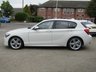 USED 2012 62 BMW 1 SERIES 2.0 116D M SPORT 5d 114 BHP Finished in ALPINE WHITE  with contrasting BLACK SPORTS ALCANTARA trim. If you are looking for a small hatchback with that spacious feel and enjoy driving then look no further. This punchy mid sized hatch kicks out a lively 188 BHP and is packed with extras. Features include Part Alcantara Seats, Tinted Windows, 18" Alloys, &pound;30 Road Tax, Keyless Start, B/Tooth, 12 Months MOT and much more. Dealer serviced at 22104 miles, 66791 miles and at 87943 miles.