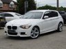 USED 2012 62 BMW 1 SERIES 2.0 116D M SPORT 5d 114 BHP Finished in ALPINE WHITE  with contrasting BLACK SPORTS ALCANTARA trim. If you are looking for a small hatchback with that spacious feel and enjoy driving then look no further. This punchy mid sized hatch kicks out a lively 188 BHP and is packed with extras. Features include Part Alcantara Seats, Tinted Windows, 18" Alloys, &pound;30 Road Tax, Keyless Start, B/Tooth, 12 Months MOT and much more. Dealer serviced at 22104 miles, 66791 miles and at 87943 miles.
