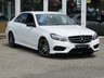 USED 2015 65 MERCEDES-BENZ E-CLASS 2.1 E220 BLUETEC AMG NIGHT EDITION 4d 174 BHP Finished in POLAR WHITE with contrasting Electric Black Heated Leather interior. This stylish comfortable and classy looking Merc E-Class Saloon offers loads of room and most importantly economy and performance. Features include Sat Nav, B/Tooth  18" Alloys, Cruise control, Tinted windows, DAB RADIO, Front and Rear Park Sensors, Black Electric Heated Leather, Rear Centre Arm Rest and much much more. Dealer Serviced at 14467 miles, 24462 miles, 56924 miles, 61866 miles and at 70328 miles.