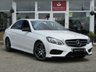 USED 2015 65 MERCEDES-BENZ E-CLASS 2.1 E220 BLUETEC AMG NIGHT EDITION 4d 174 BHP Finished in POLAR WHITE with contrasting Electric Black Heated Leather interior. This stylish comfortable and classy looking Merc E-Class Saloon offers loads of room and most importantly economy and performance. Features include Sat Nav, B/Tooth  18" Alloys, Cruise control, Tinted windows, DAB RADIO, Front and Rear Park Sensors, Black Electric Heated Leather, Rear Centre Arm Rest and much much more. Dealer Serviced at 14467 miles, 24462 miles, 56924 miles, 61866 miles and at 70328 miles.
