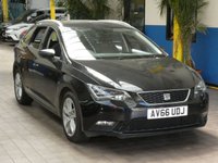 USED 2016 66 SEAT LEON 1.6 TDI SE DYNAMIC TECHNOLOGY 5d 109 BHP &pound;20 ROAD TAX SAT NAV CRUISE APPLE ANDROID CARPLAY