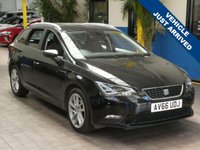 USED 2016 66 SEAT LEON 1.6 TDI SE DYNAMIC TECHNOLOGY 5d 109 BHP &pound;20 ROAD TAX SAT NAV CRUISE APPLE ANDROID CARPLAY