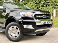 USED 2018 18 FORD RANGER 2.2 LIMITED 4X4 DOUBLE CAB TDCI 2d 158 BHP ** NO VAT * CANOPY + BLUETOOTH