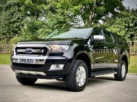 USED 2018 18 FORD RANGER 2.2 LIMITED 4X4 DOUBLE CAB TDCI 2d 158 BHP ** NO VAT * CANOPY + BLUETOOTH