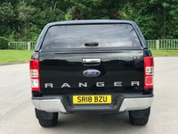 USED 2018 18 FORD RANGER 2.2 LIMITED 4X4 DOUBLE CAB TDCI 2d 158 BHP ** NO VAT * CANOPY + BLUETOOTH