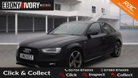 USED 2013 63 AUDI A4 2.0 TDI BLACK EDITION 4d 148 BHP FULL AUDI SERVICE HISTORY + 1 YEAR MOT + 2 OWNERS FROM BRAND NEW