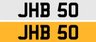 USED NUMBER PLATE PLATE 