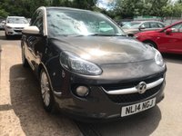 USED 2014 14 VAUXHALL ADAM 1.2 GLAM 3d 69 BHP HPI CLEAR LOVELY EXAMPLE ONLY 47K