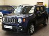 USED 2018 18 JEEP RENEGADE 1.4 LONGITUDE 5d 138 BHP SAT NAV CRUISE CONTROL 6 MONTHS GOLD WARRANTY 1 OWNER SERVICE HISTORY